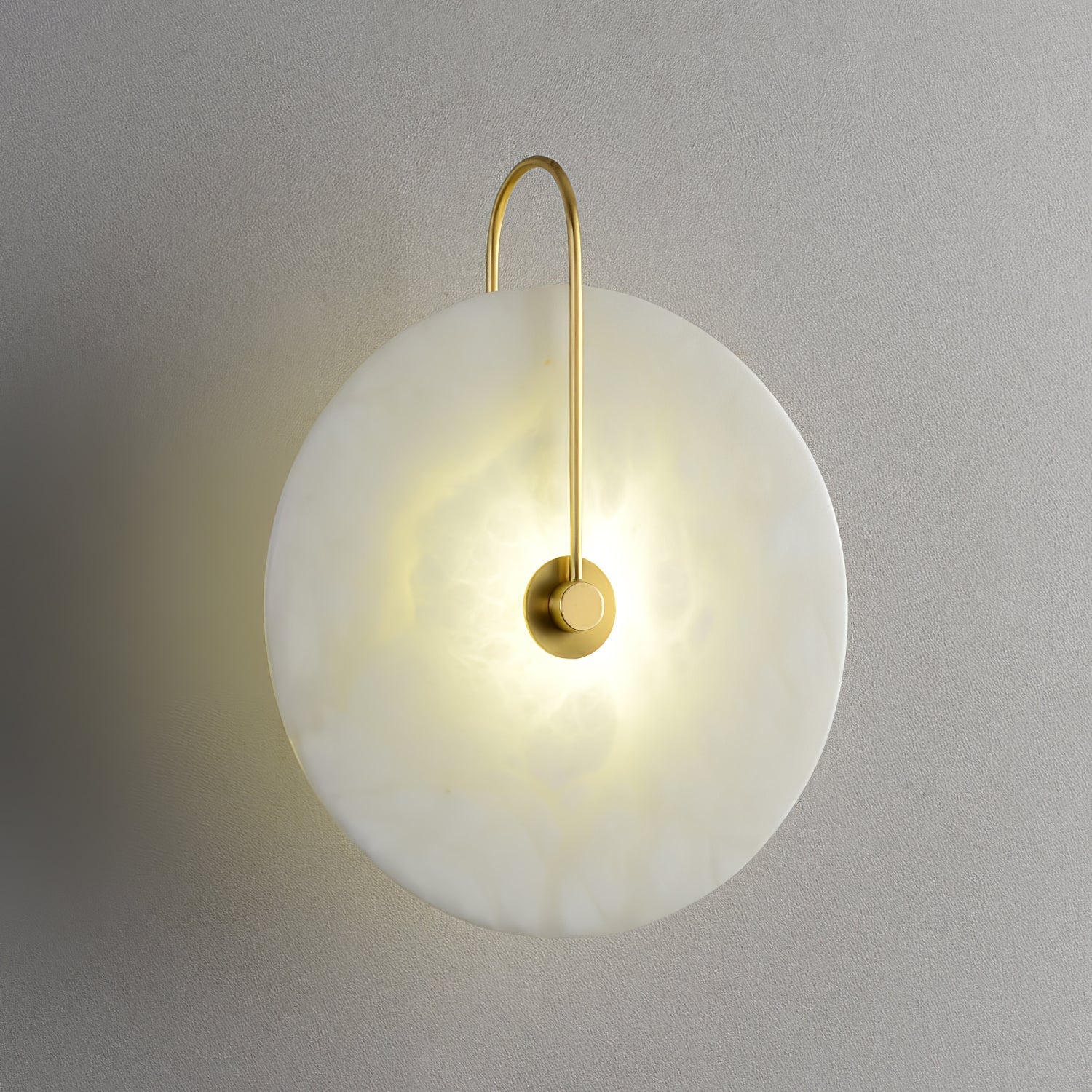 Alabaster LED vegglampe