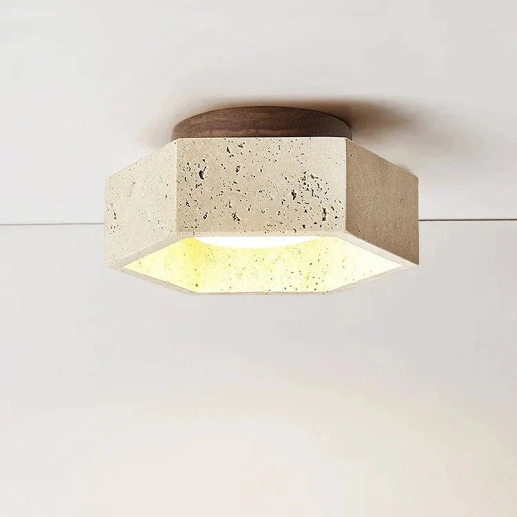 Albora - Wabi Sabi Travertin LED taklampe