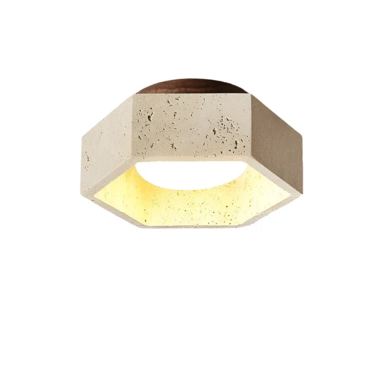 Albora - Wabi Sabi Travertin LED taklampe