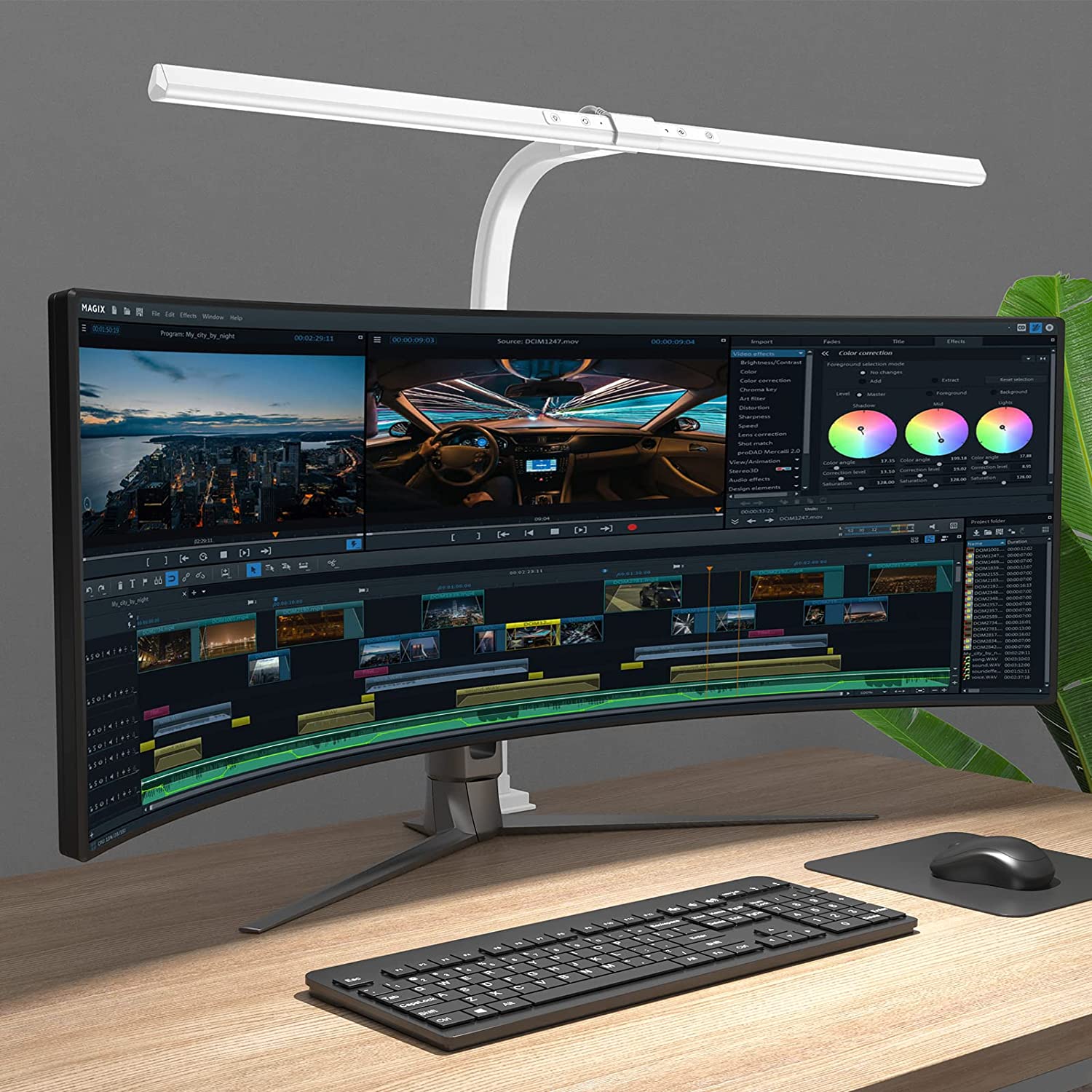 Stolní lampa s upínacím držákem pro architekty – Moderní LED světlo pro efektivitu v domácí kanceláři