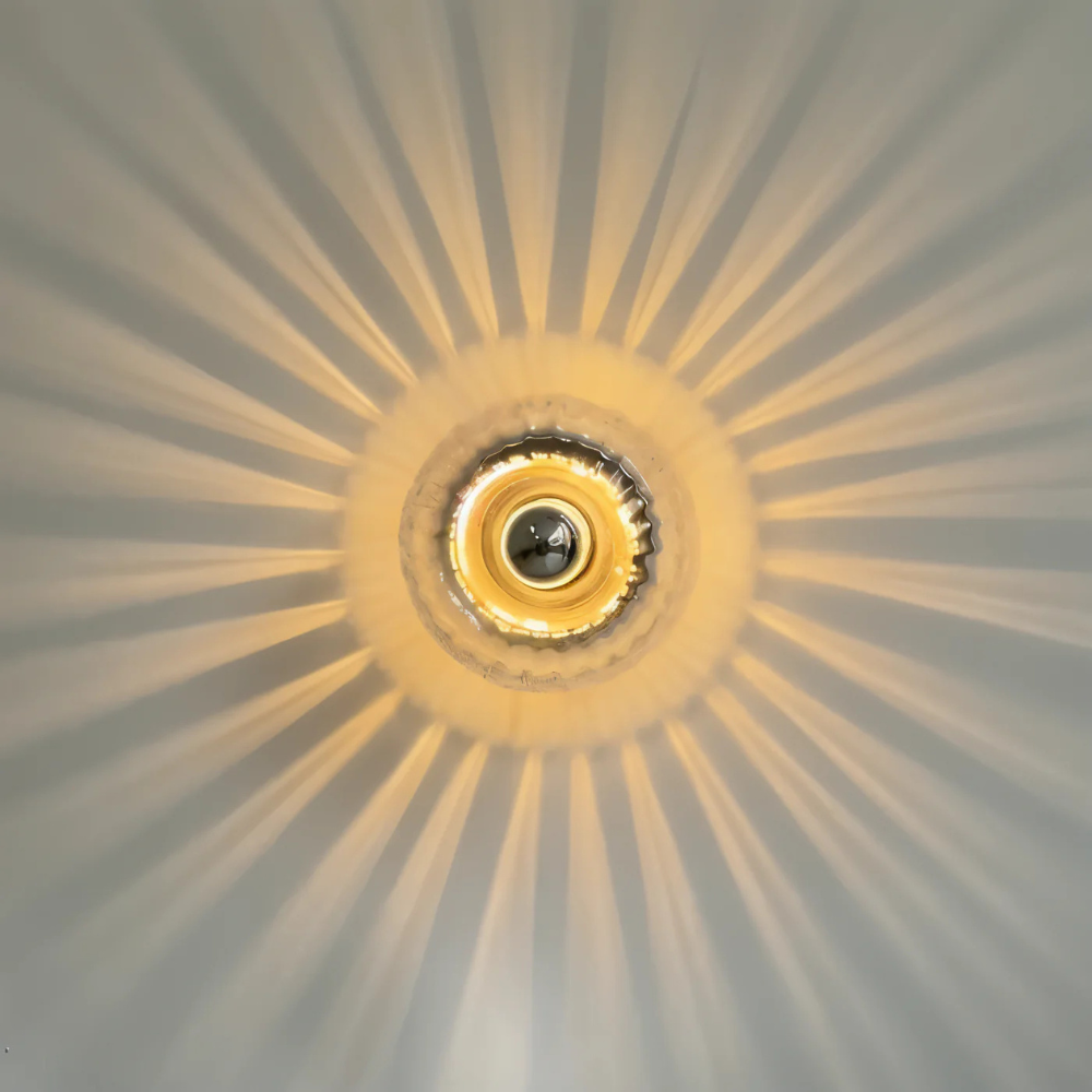 Art Deco wall lamp glass