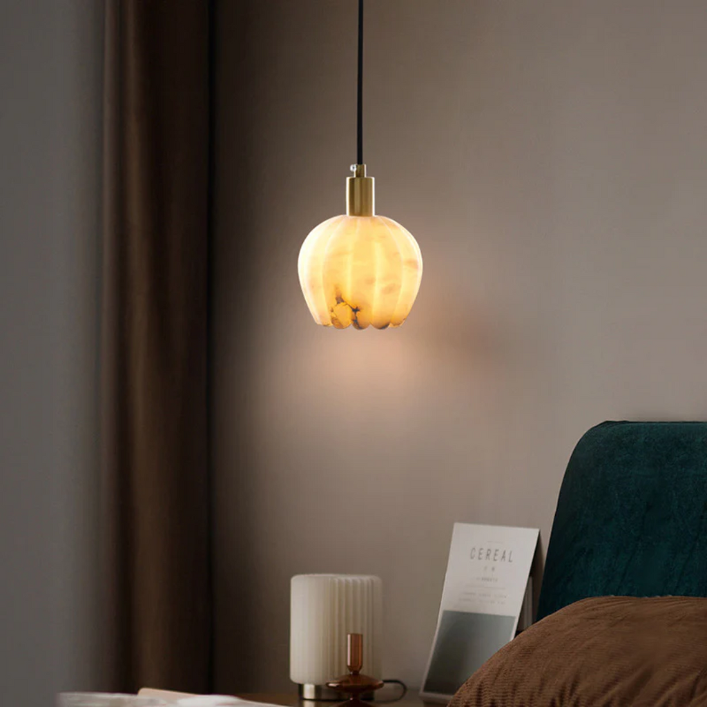 Atalanta - Luksuriøs alabaster pendellampe