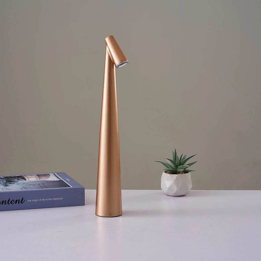 AuroraTouch | LED Table Lamp – Wireless Nordic Minimalist Touch Lamp with 3-Level Dimming for Living Room, Bedroom & Office, Battery Life up to 10h