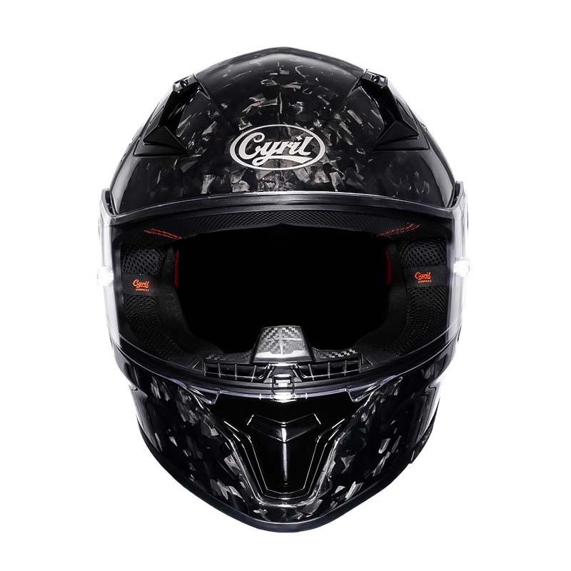 Lehká karbonová přilba na motorku AH018 s celotvářovým krytem - schváleno DOT a ECE