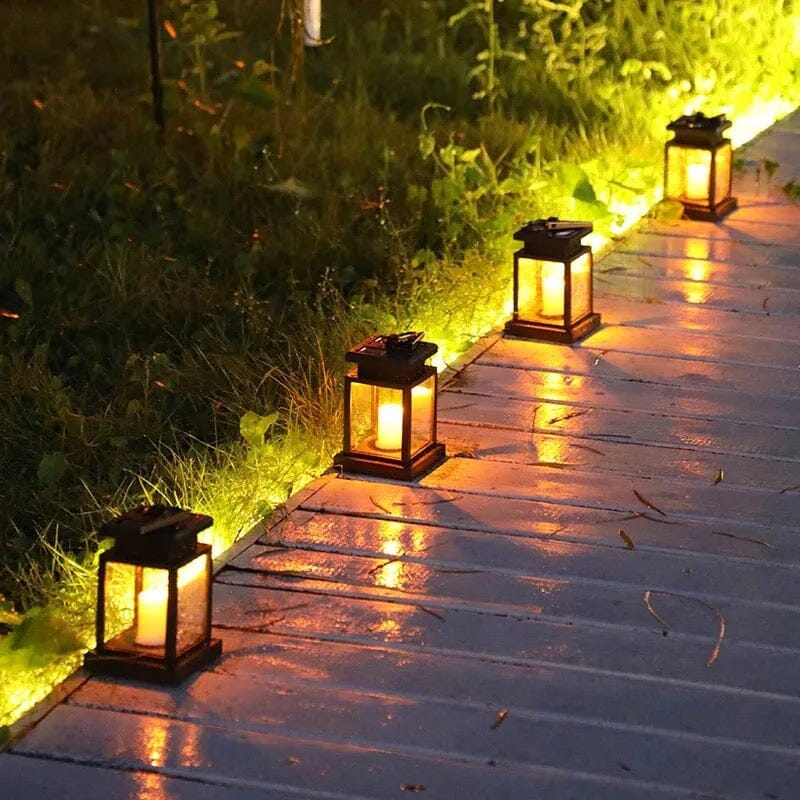 Solarae Solar Garden Lanterns for Outdoor Path and Patio Lighting