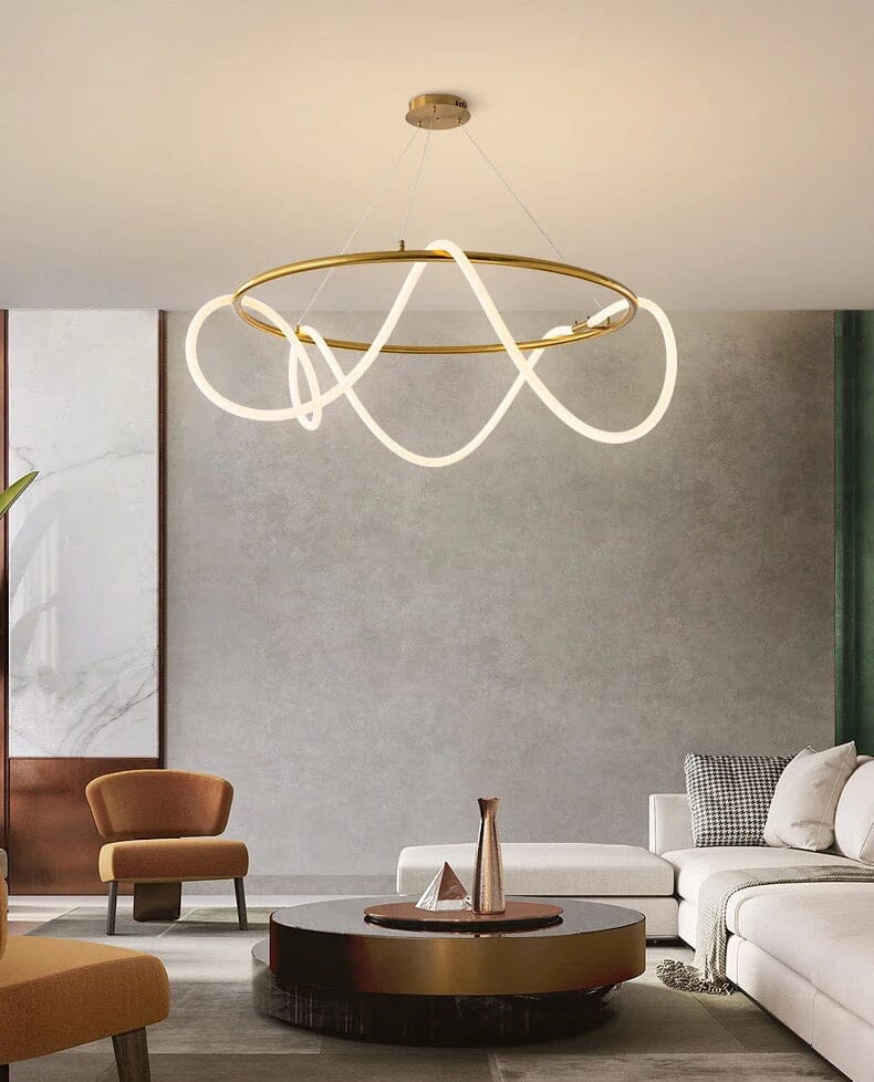 Novais Spiral Pendant Light For Modern Interiors With LED Glow