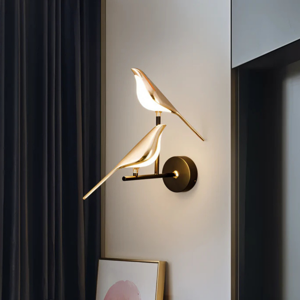 Bird - Luxury Golden Bird Wall Lamp