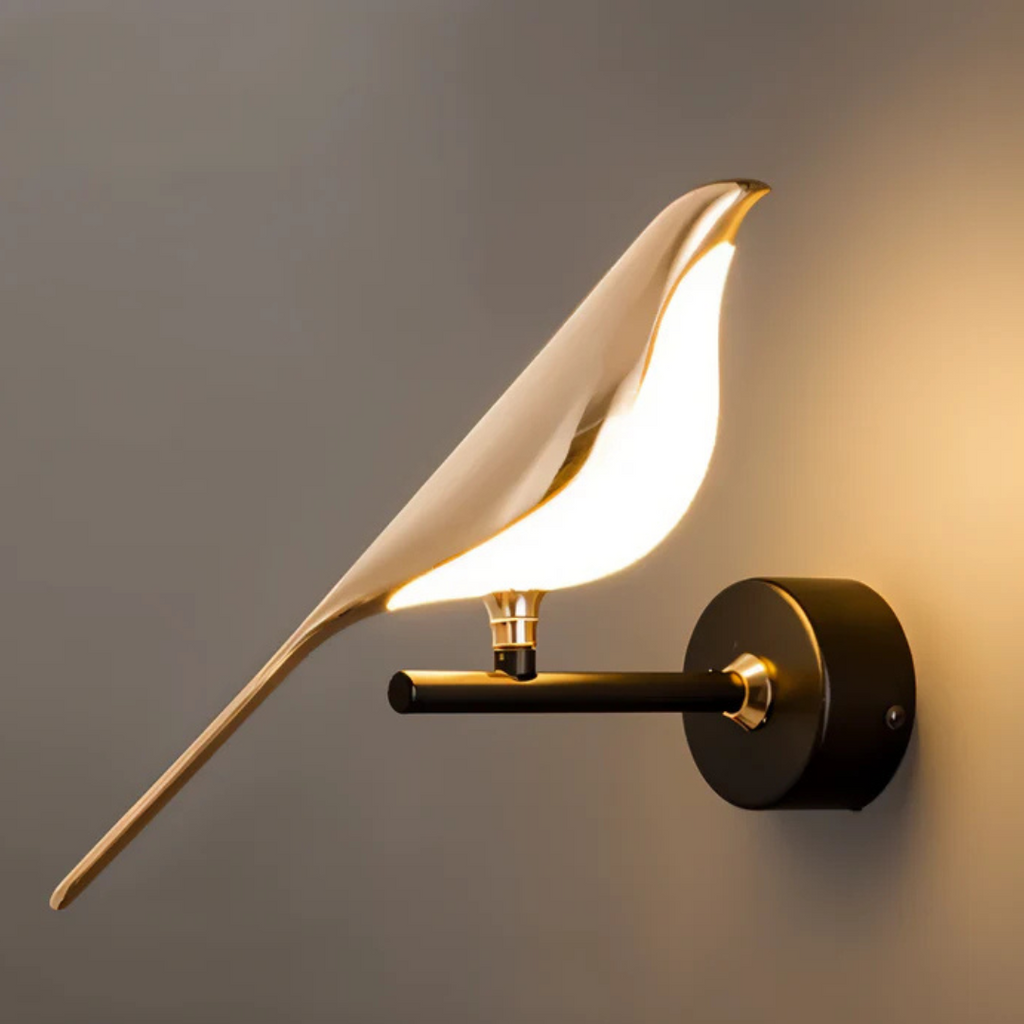Bird - Luxury Golden Bird Wall Lamp