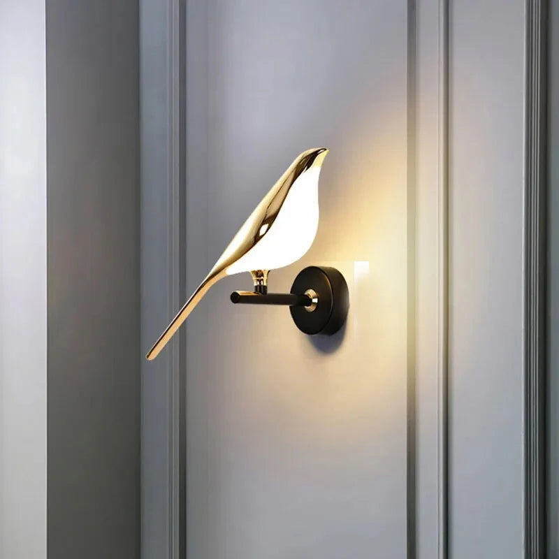 Bird wall lamp