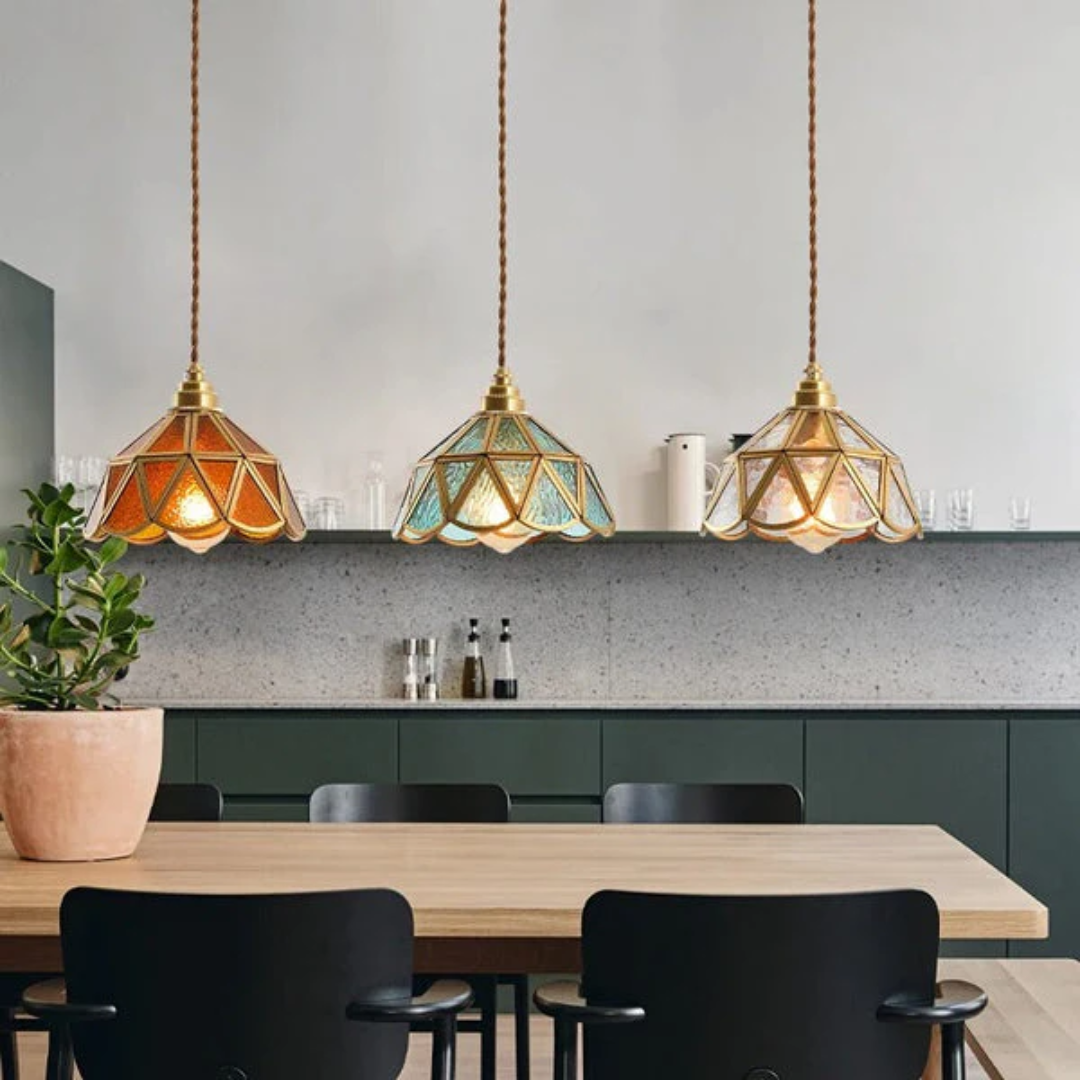 Brivon - Design Hengende Lampe Tiffany Glass