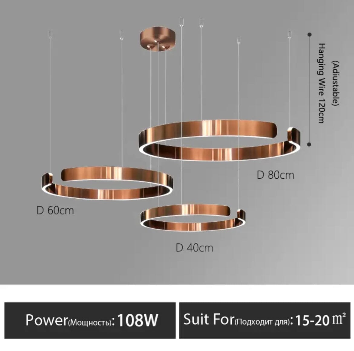 Solara | Elegant Imperial Ring Chandelier for Dining Rooms