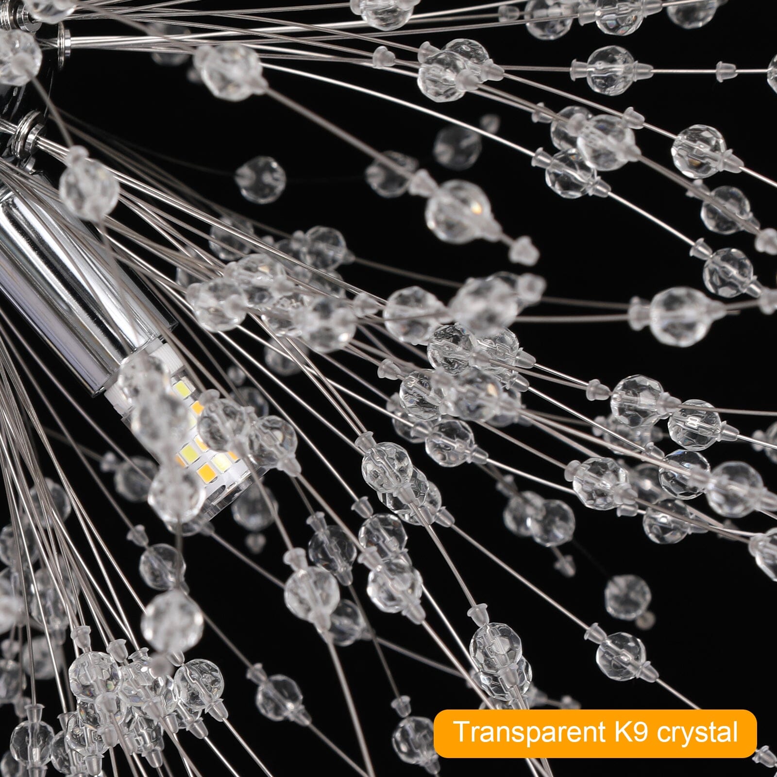 Moderne løvetann krystall pendellampe