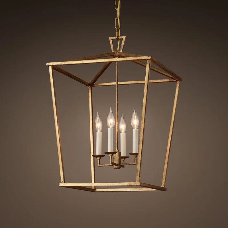 Lavelle Vintage Candle Cage Pendant Light for Dining Rooms