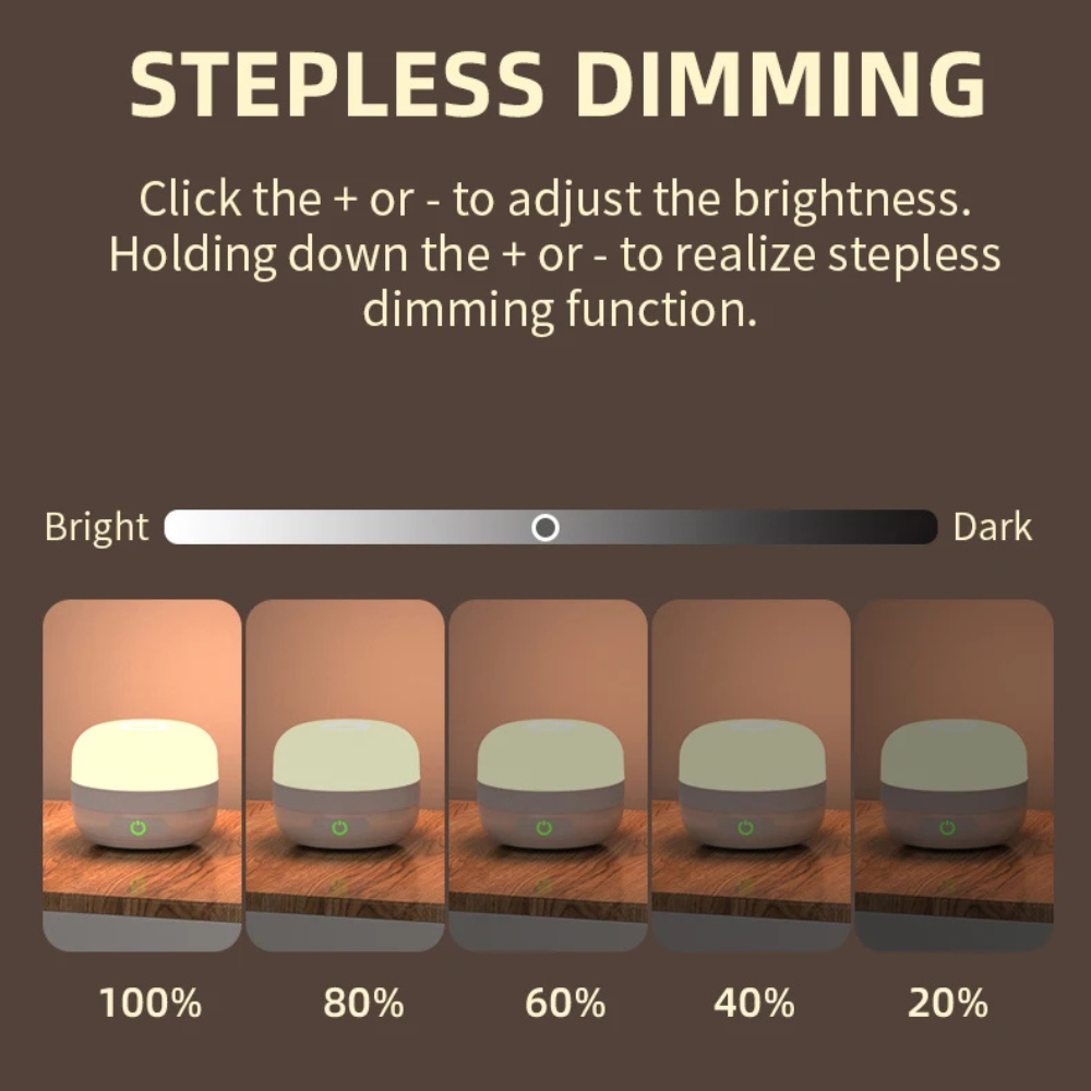 Lámpara de mesa para camping recargable