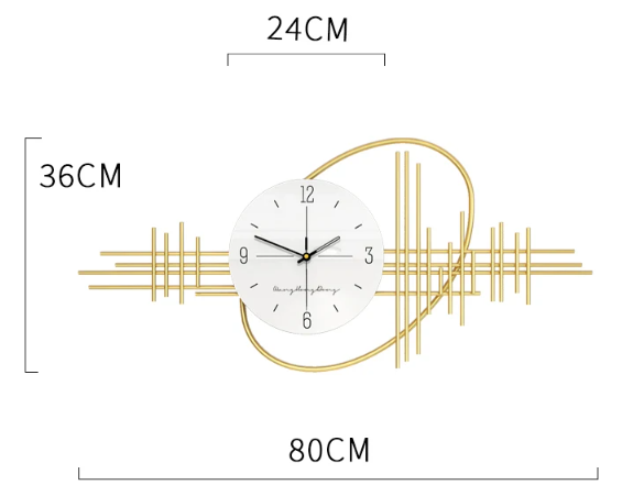 Round Wall Clock In Nordic Style