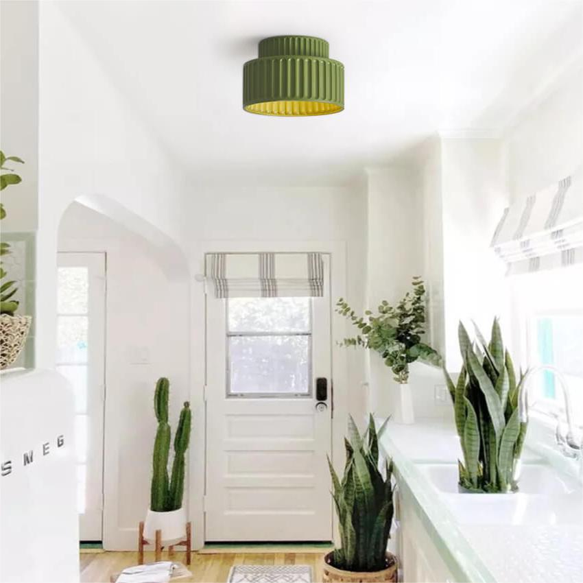 客厅和餐厅用吸顶灯 | 北欧风格双层嵌入式灯具