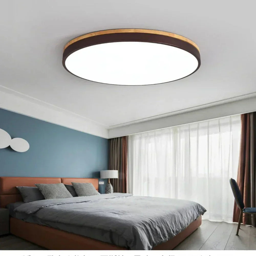 Ceiling light made of natural wood - Nordic minimalist design
