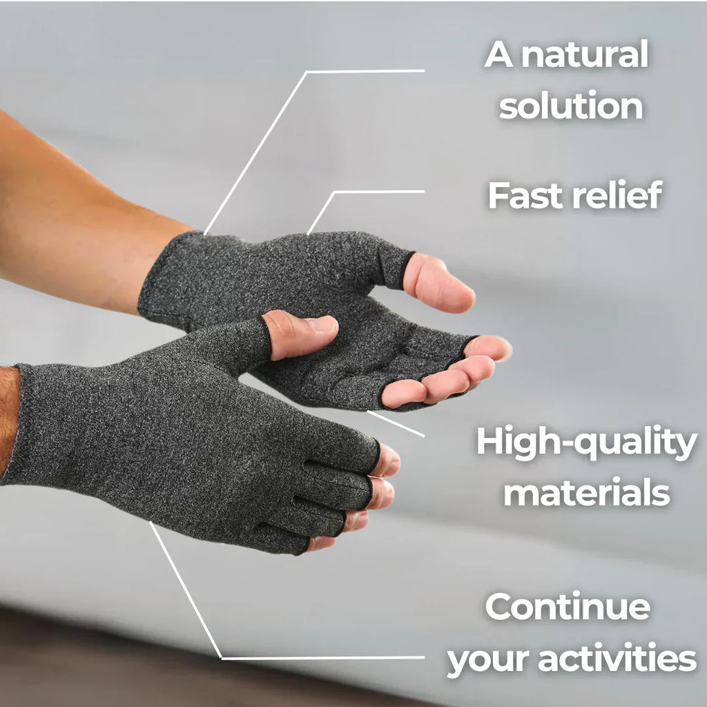 Compression gloves for arthritis and hand pain