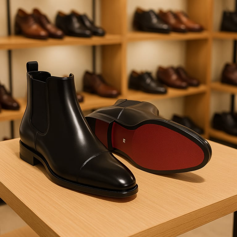 Crispin | Pravé kožené chelsea boty