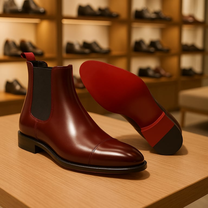 Crispin | Pravé kožené chelsea boty