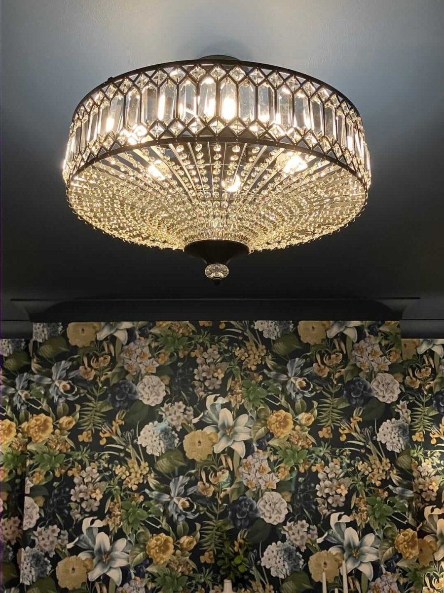 水晶鼓形设计吸顶灯 | 六灯吸顶灯具