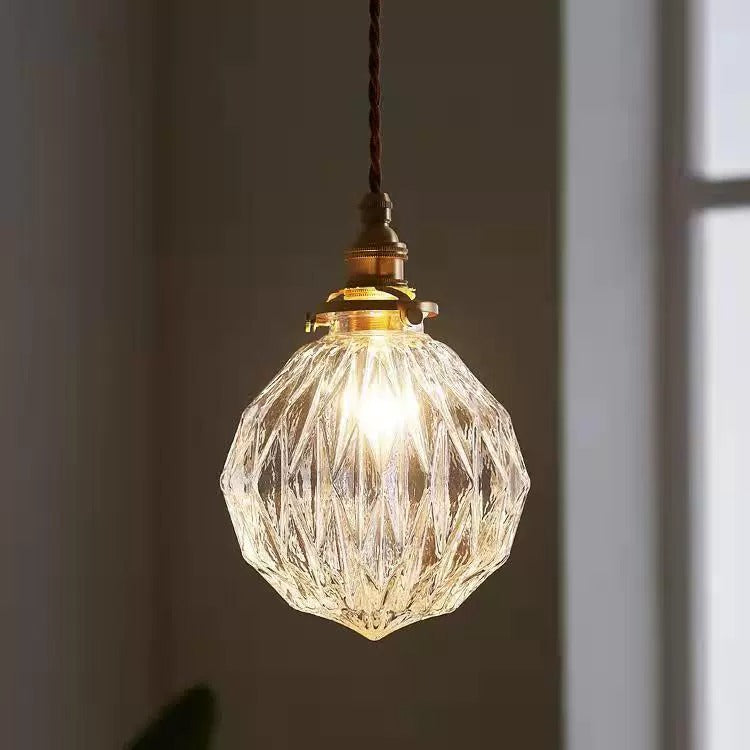 Crystal glass pendant light 0