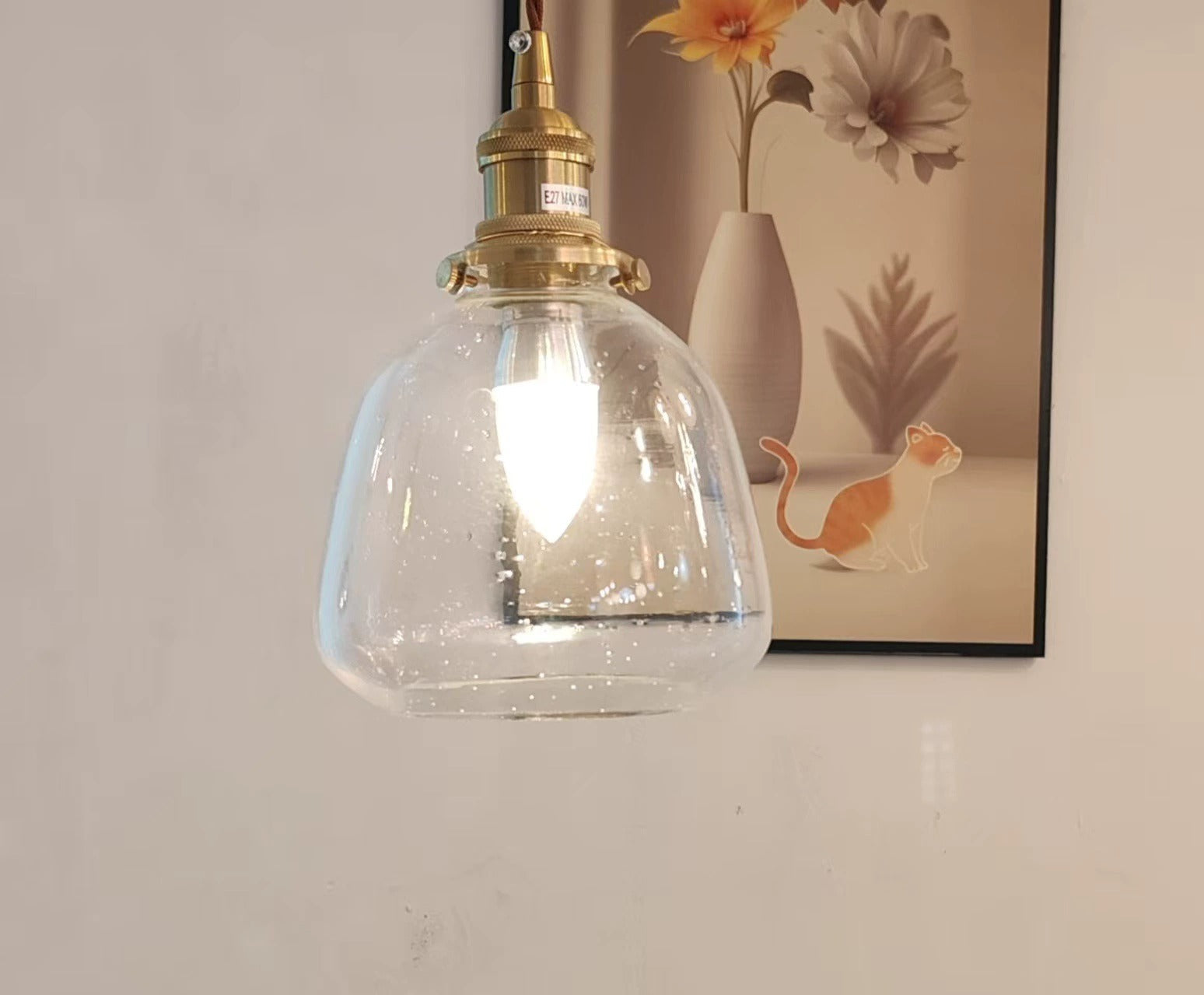 Crystal glass pendant light 4