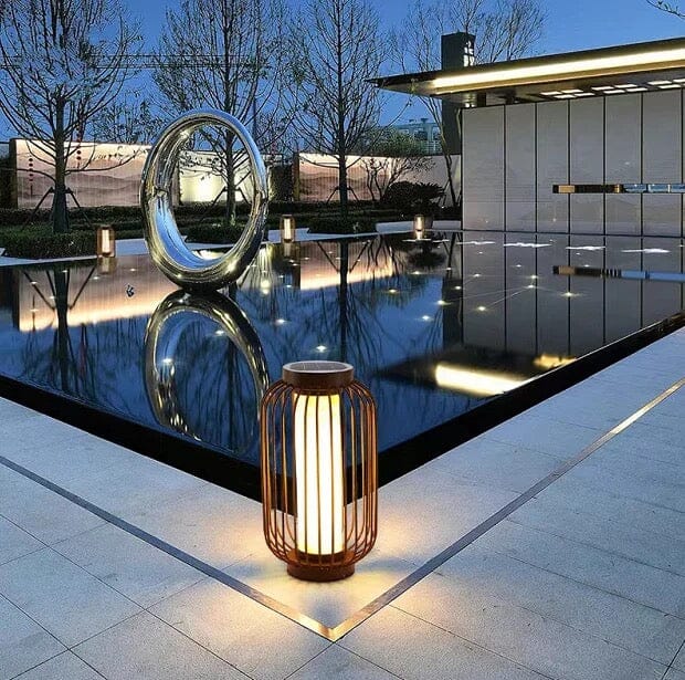 Novae Cage Lanterns Waterproof Outdoor Lighting for Patios