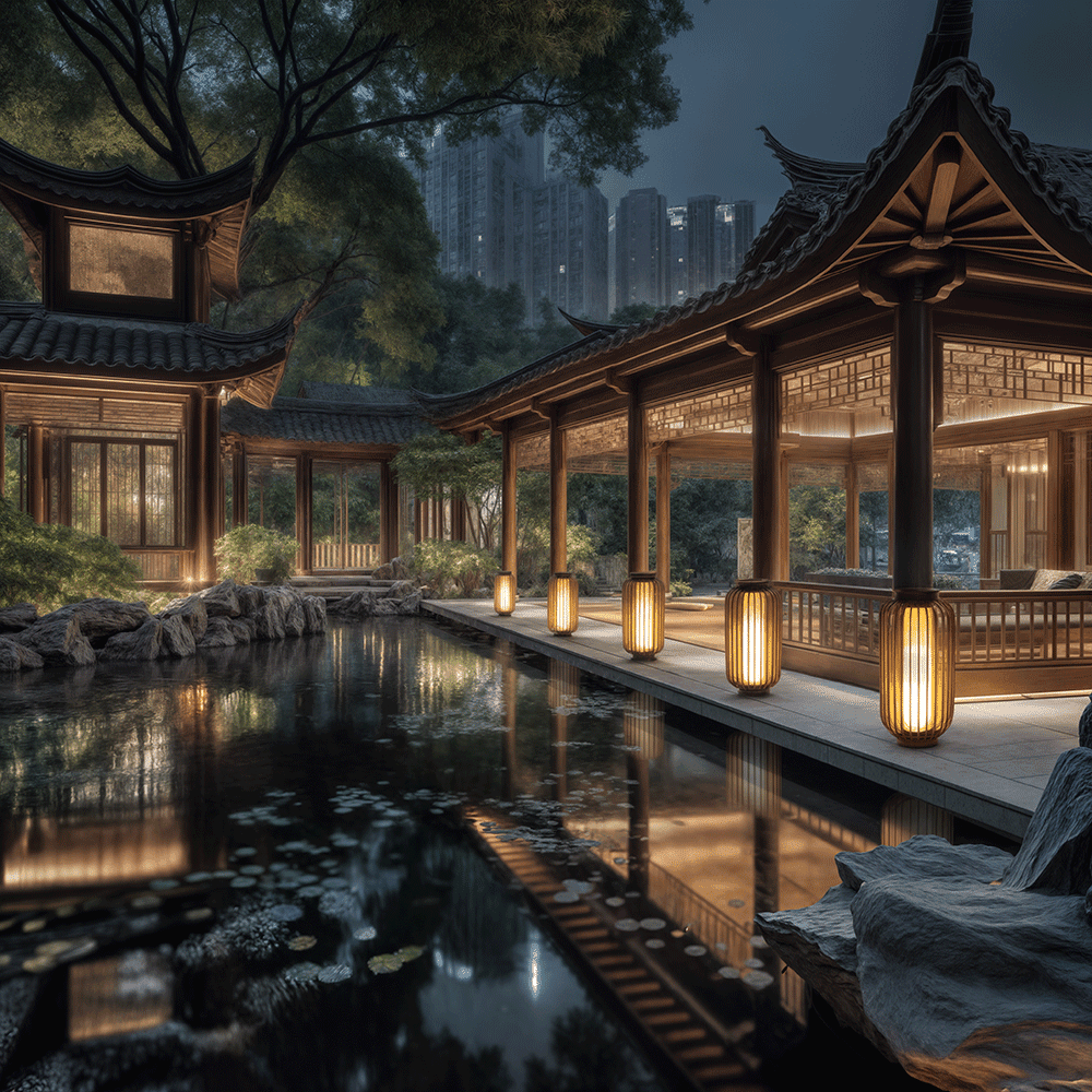 Novae Cage Lanterns Waterproof Outdoor Lighting for Patios