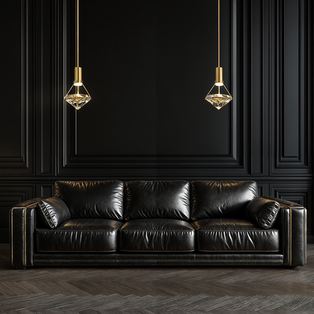 Aurelle Copper Crystal Pendant Light for Modern Homes