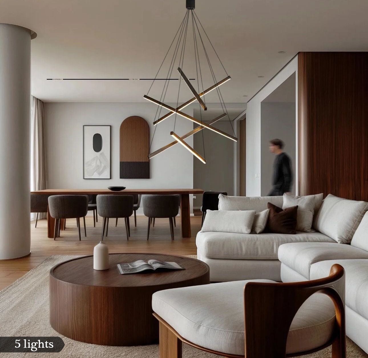 Alvora | Contemporary Duplex Chandelier