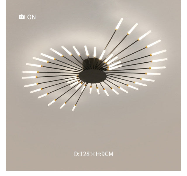 Lyra Wand-Style Chandelier Sculptural Centerpiece Lighting