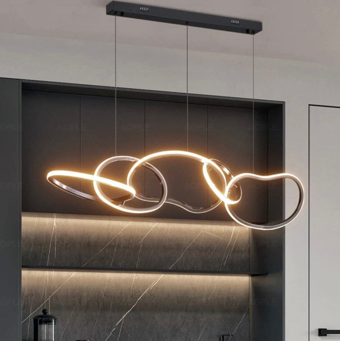 NovaLume Ring Chandelier In Rose Gold Or Gold Finish