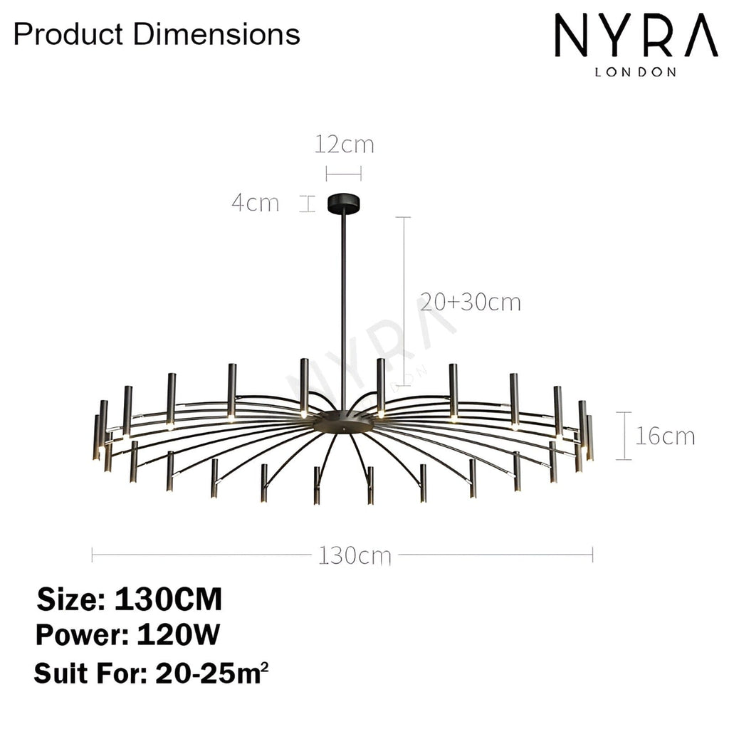 Valmere Handcrafted Castle Inspired Nordic LED Chandelier