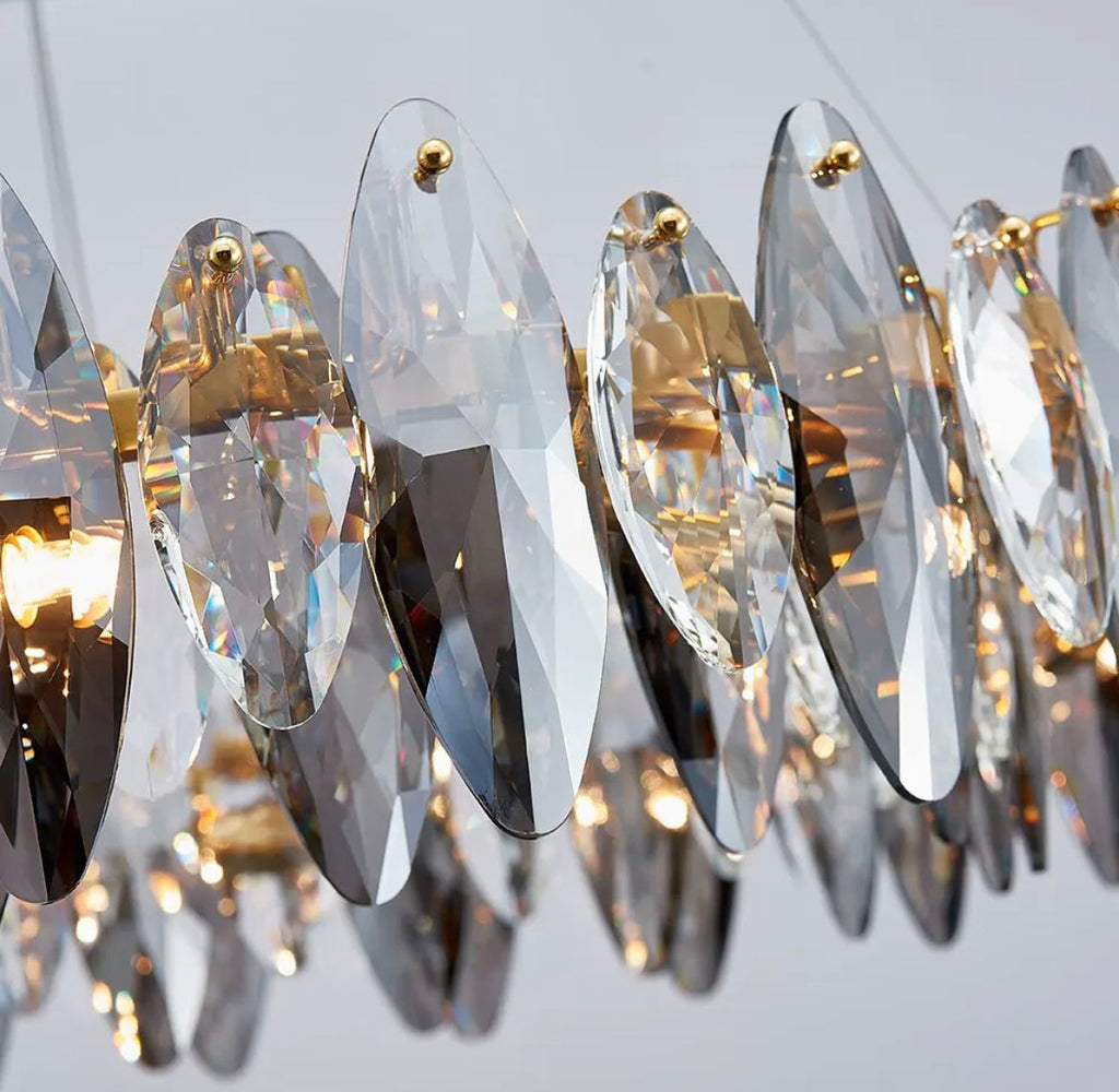 Lyra Nordic Crystal Leaf Chandelier Collection for Luxe Interiors