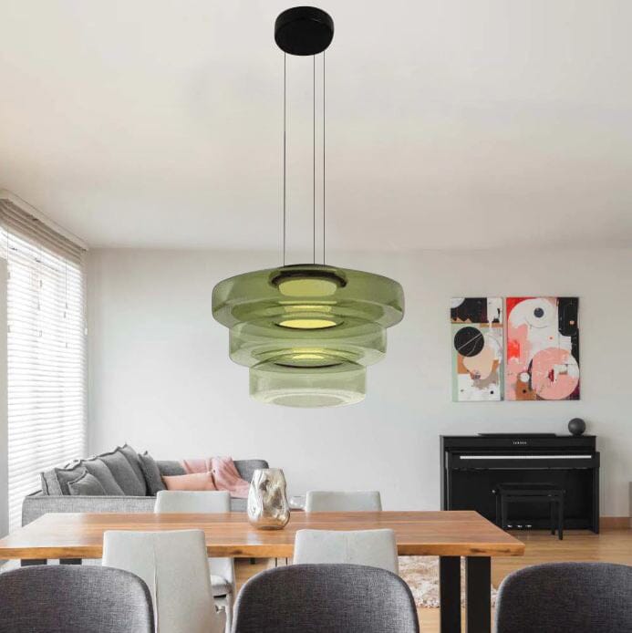 Fjord Glass Pendant Light for Modern Interiors with Soft Cozy Glow