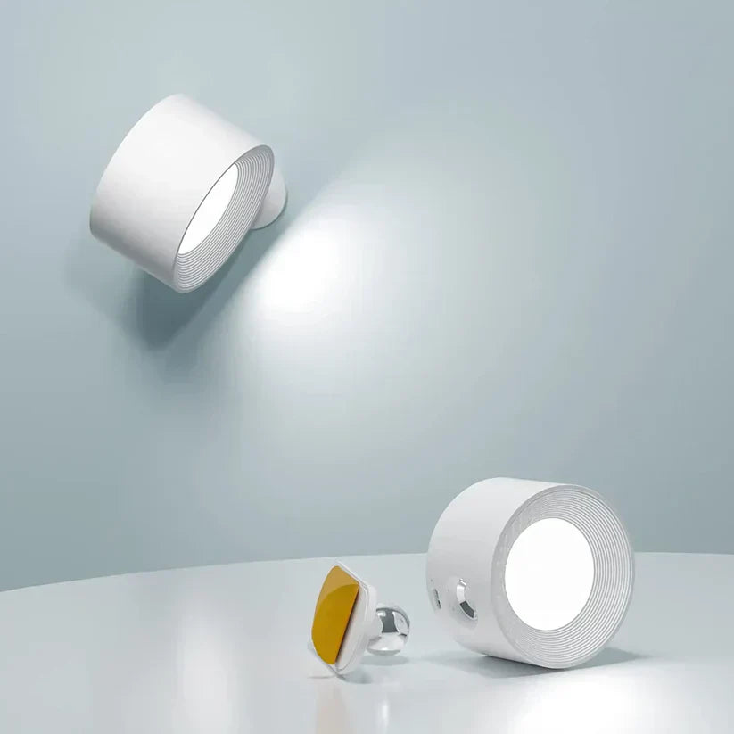 GlowBeam Wireless LED Wall Light – Rechargeable & 360° Adjustable