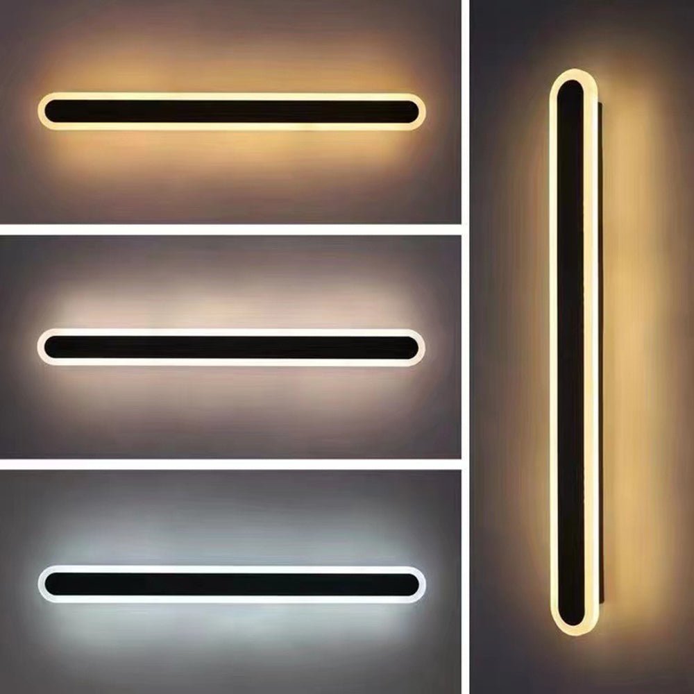 Edgardo | Outdoor wall light made of aluminum and acrylic – IP65 waterproof, minimalist design