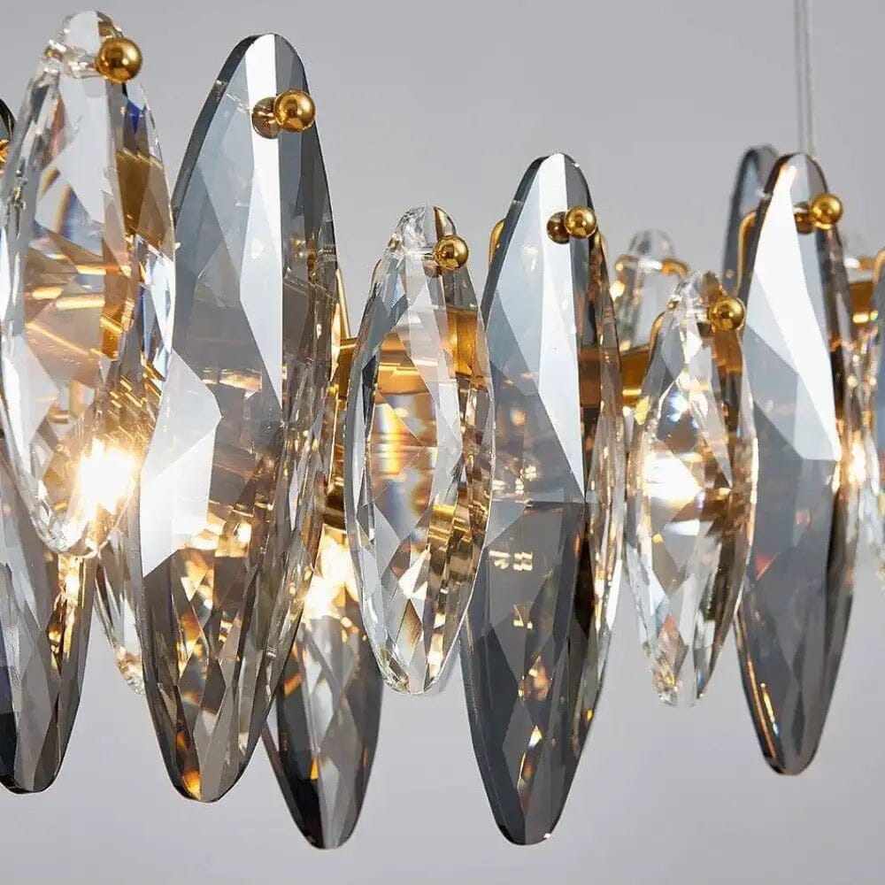 Lyra Nordic Crystal Leaf Chandelier Collection for Luxe Interiors
