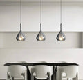 Chrome Teardrop Pendant Lamps