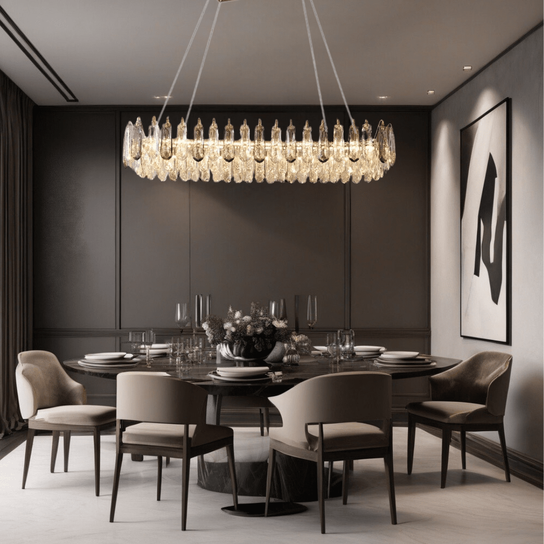 Lumistra Signature Crystal Ceiling Light In Gold Or Chrome With K9 Crystals