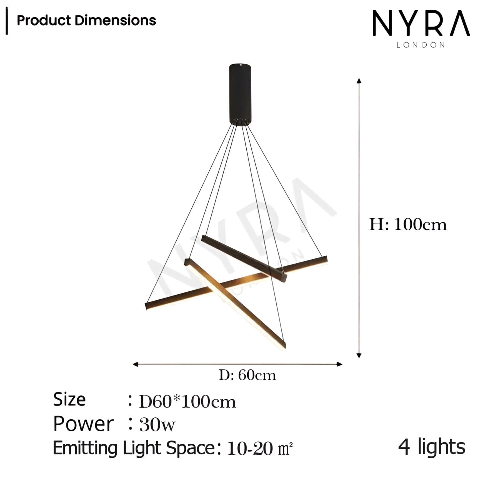 Alvora | Contemporary Duplex Chandelier