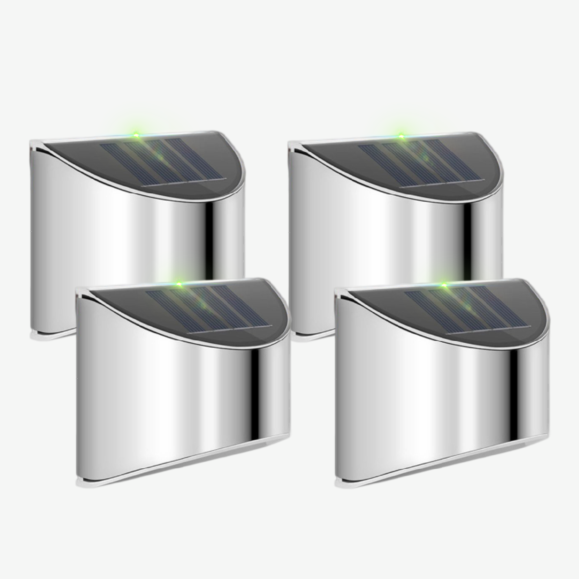 Solara Rustfritt Stål Solcelle LED Vegglampe Vanntett