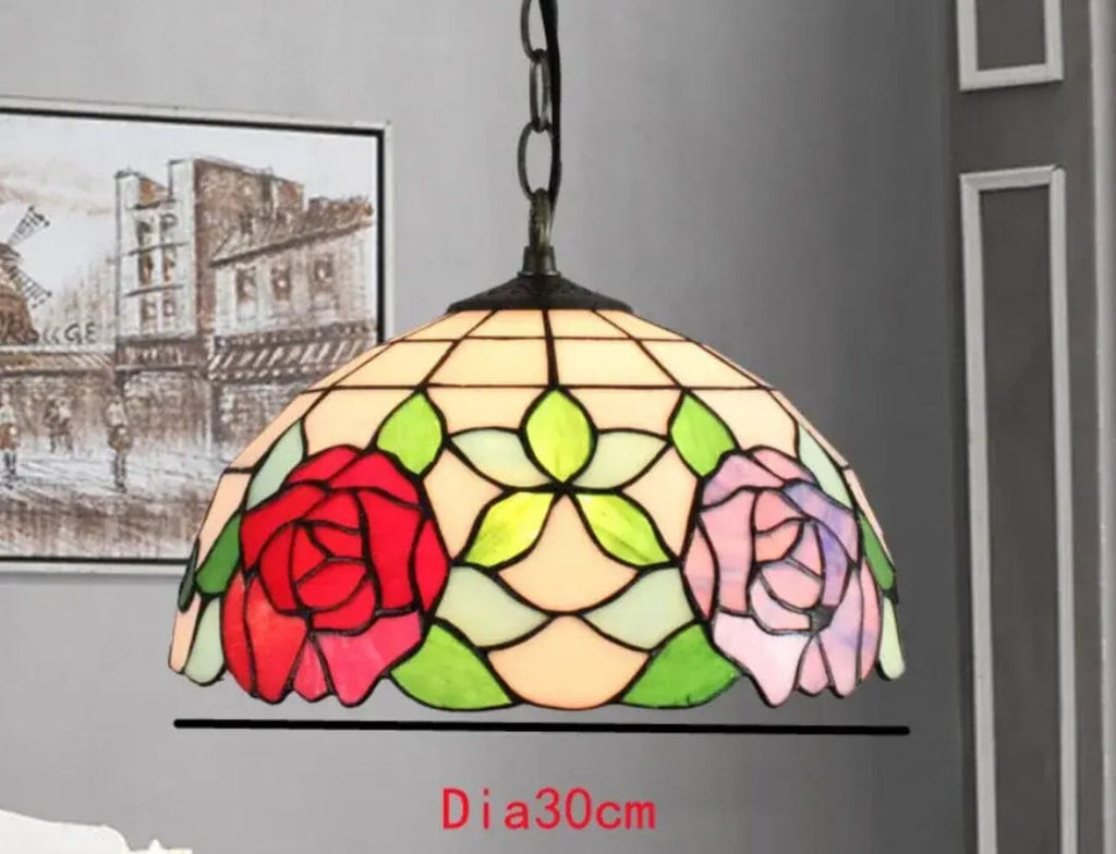 Auriel Stained Glass Pendant Lights With Contemporary Finishes