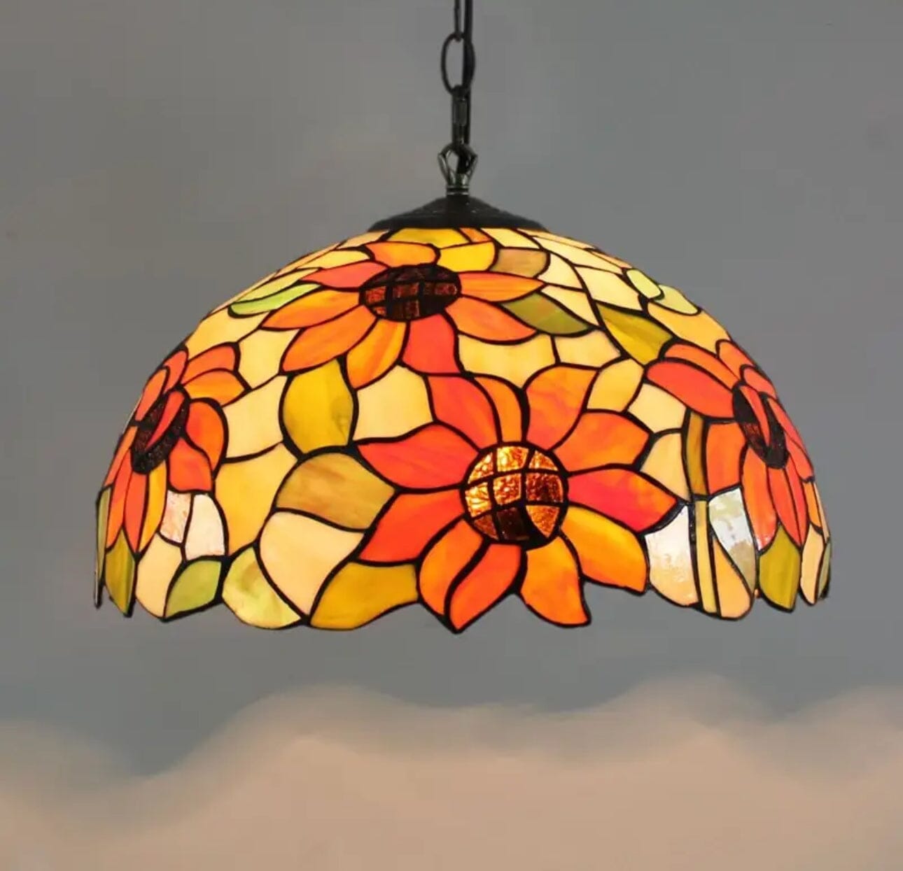 Auriel Stained Glass Pendant Lights With Contemporary Finishes