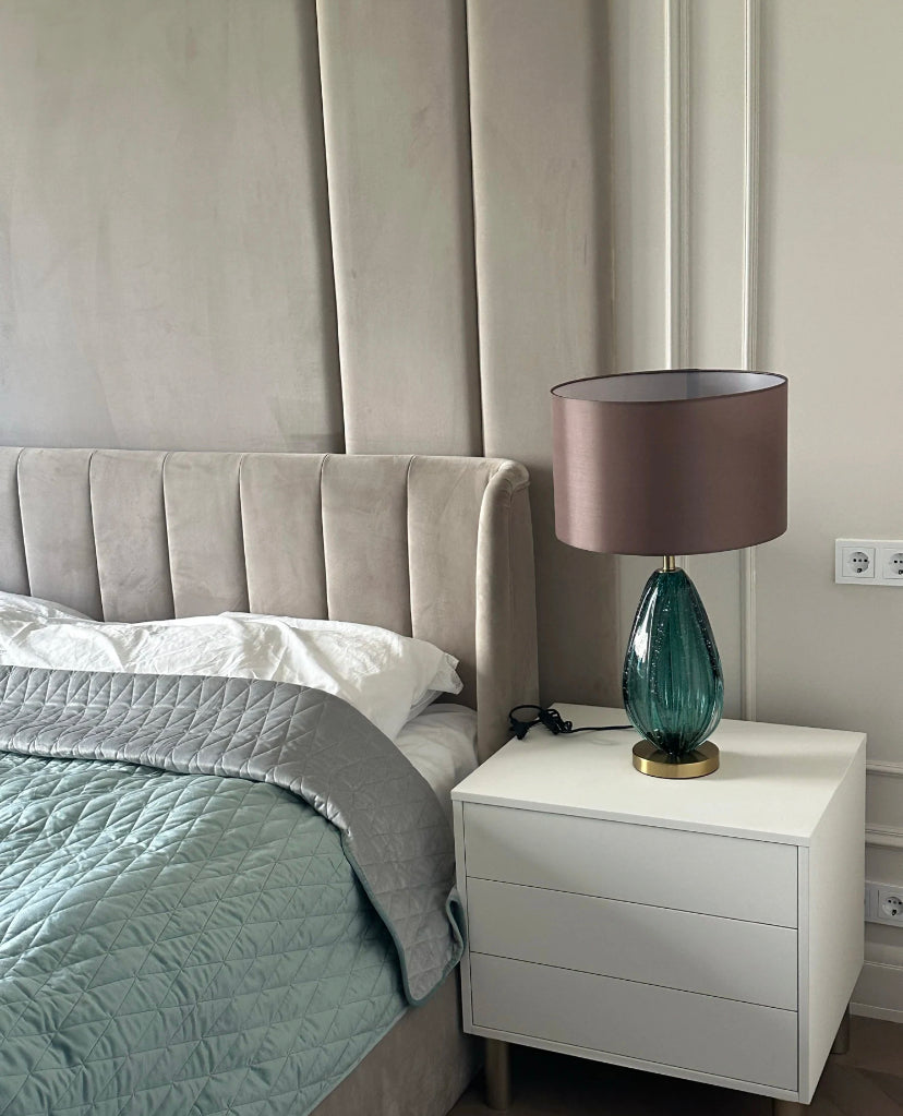 Liora Glass Lamp Hand Blown Modern Table Light for Living Room