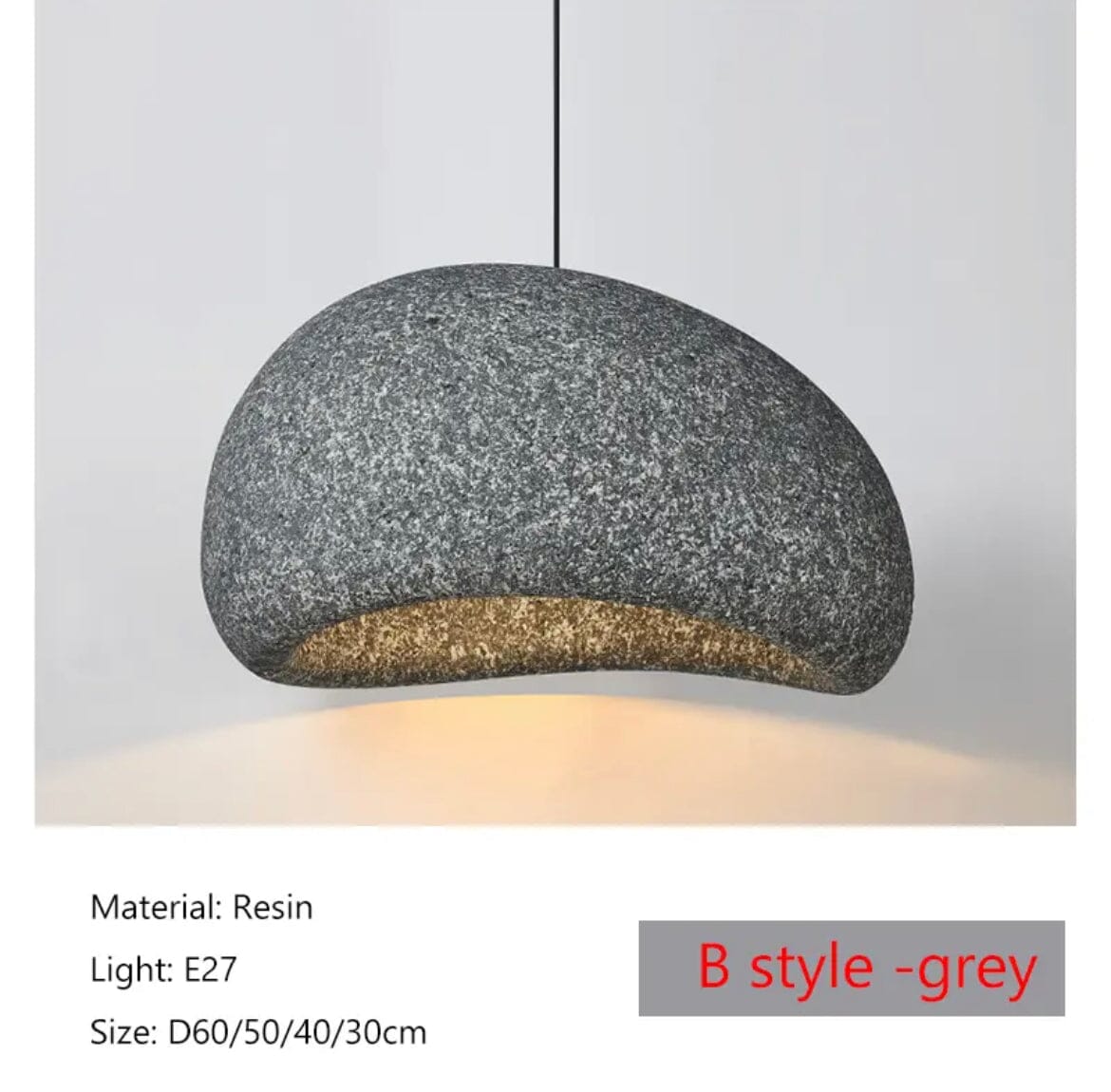 Kairo Speckled Wabi Pendant Light With Soft LED Glow