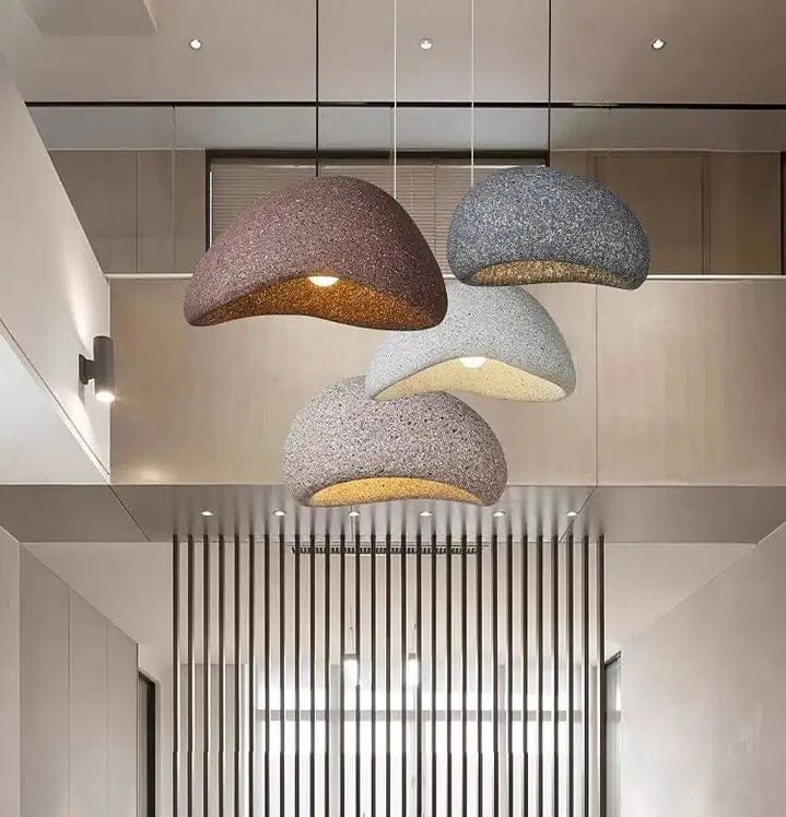 Kairo Speckled Wabi Pendant Light With Soft LED Glow