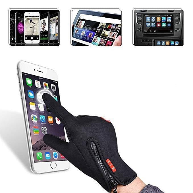 Luvas térmicas impermeáveis e à prova de vento