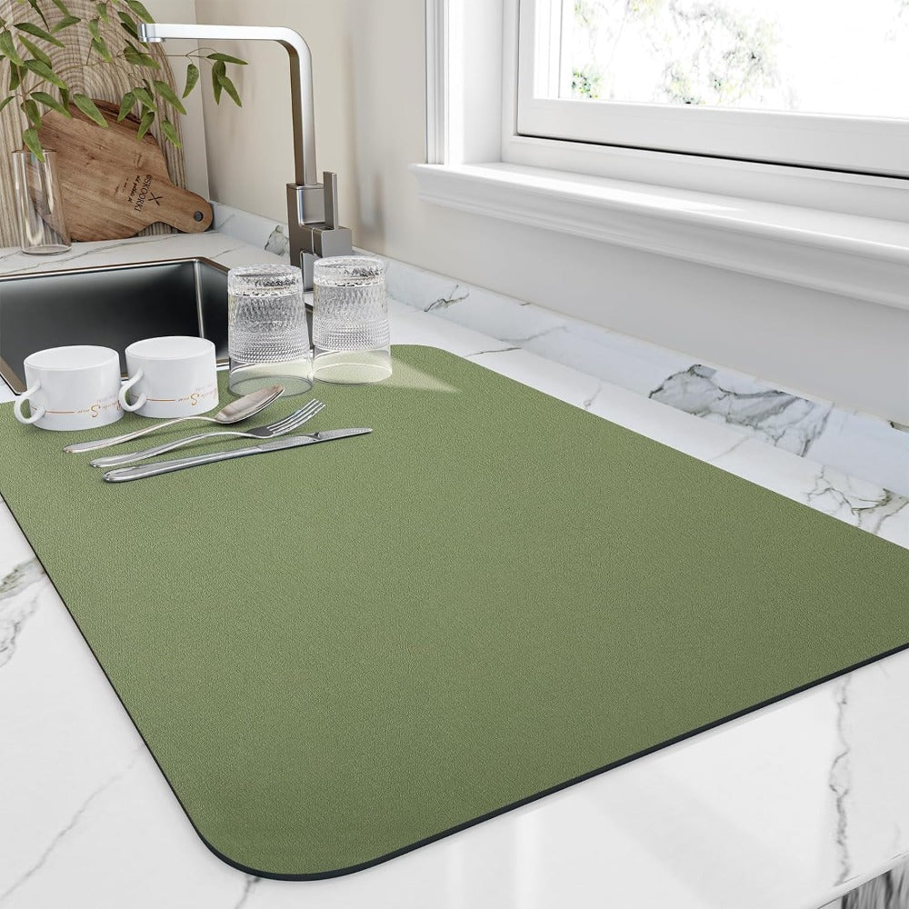 Highly Absorbent Quick-Dry Kitchen Dish Mat by Arden